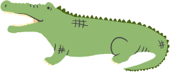 ワニのイラスト