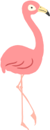 フラミンゴのイラスト